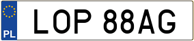 Trailer License Plate